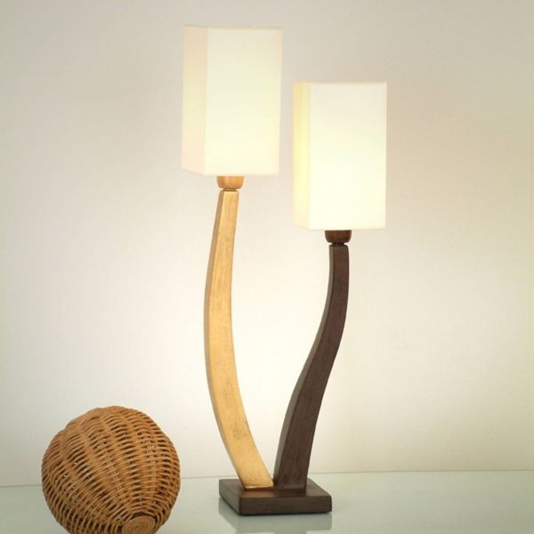  Holländer Holländer Beautiful Table Lamp Quadrangolare - Gold 2-bulb 