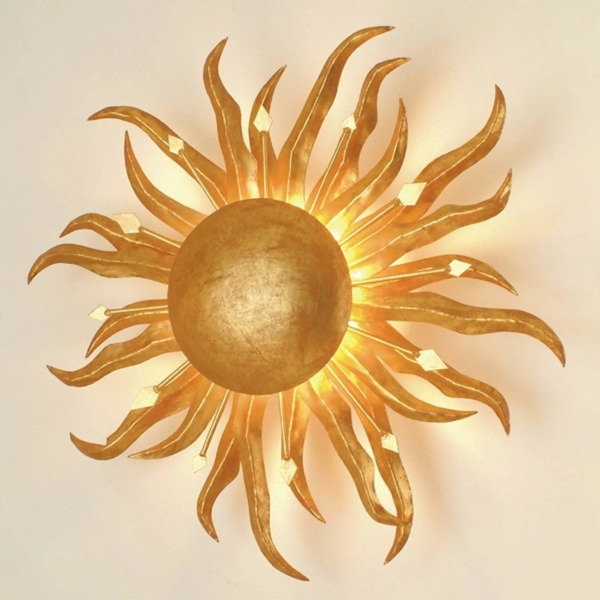  Holländer Holländer Fascinating Wall Lamp Sonne Gold 45 Cm 