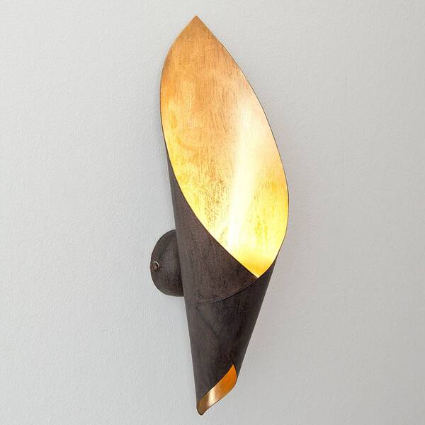  Holländer Holländer Fiaccola Piccolo Wall Light In Black-brown 