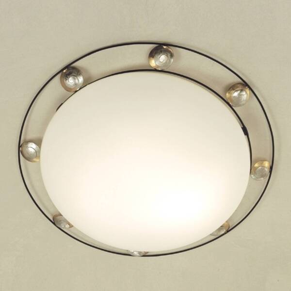  Holländer Holländer Fraterna Ceiling Light, Glass, Metal, ø 52 Cm 