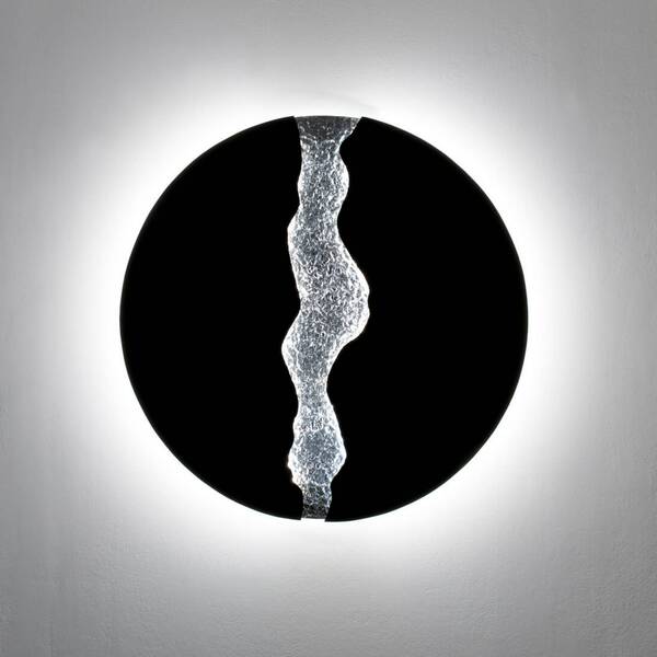  Holländer Holländer Lava Led Wall Lamp, Black/silver, ø 80 Cm, Metal, Dimmable 