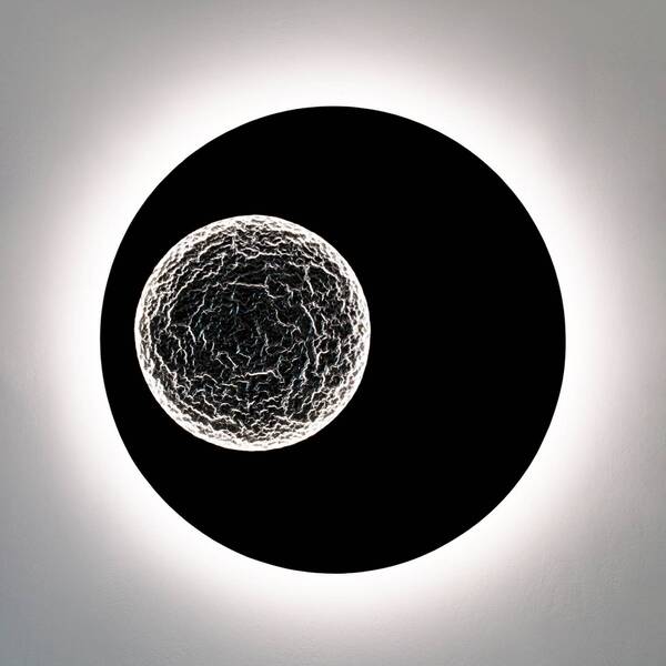  Holländer Holländer Led Wall Light Luna, Brown-black/silver, ø 120 Cm, Iron 