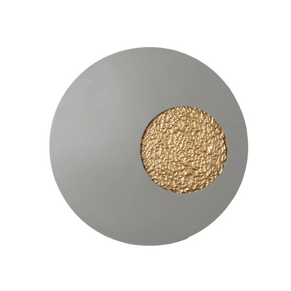  Holländer Holländer Led Wall Light Luna, Grey/gold, ø 80 Cm, Iron 