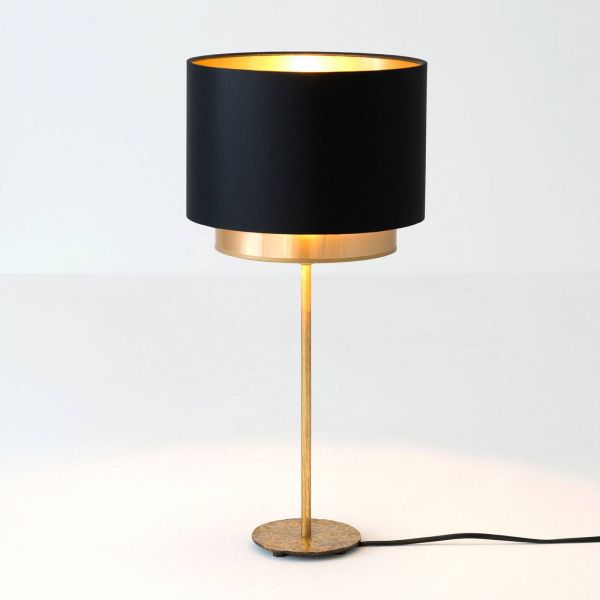  Holländer Holländer Mattia Table Lamp, Black/gold Chintz 