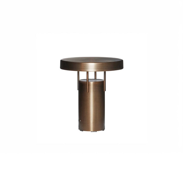  Hübsch Hübsch Bringme Mini Led Rechargeable Table Lamp, Brass, 20 Cm 