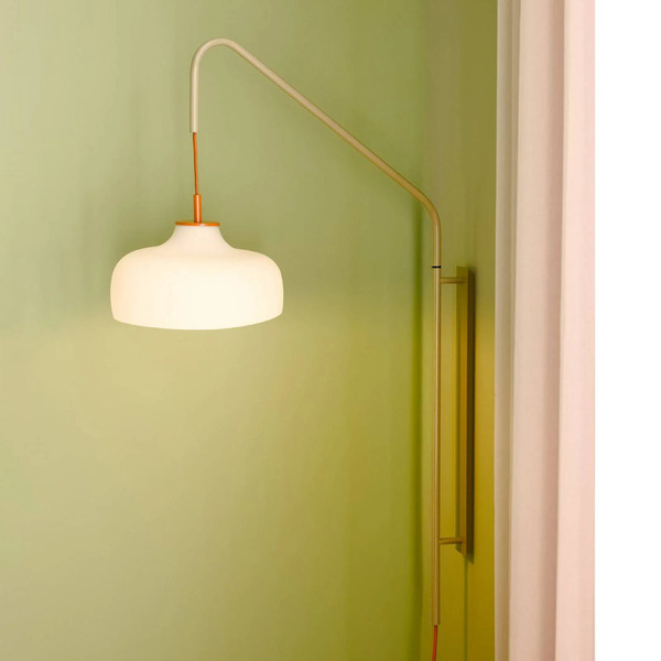  Hübsch Hübsch Current Wall Light, Light Sand, Projection 71 Cm 