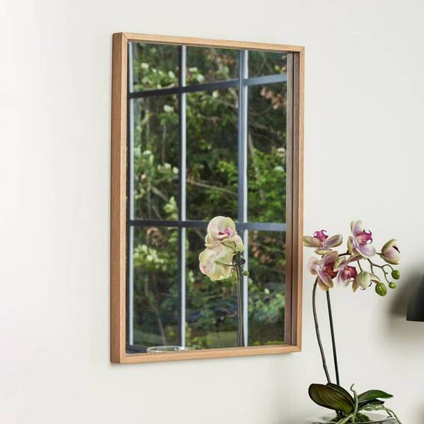 Hübsch Hübsch Depth Mirror, 60 X 40 Cm, Light Oak 