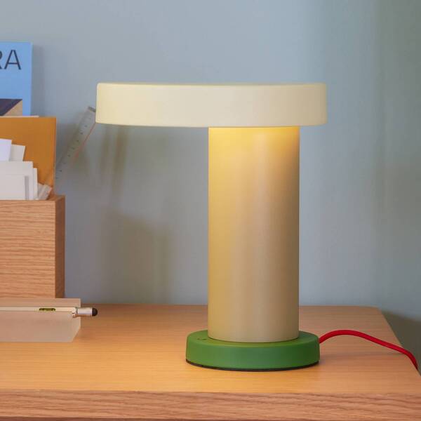  Hübsch Hübsch Magic Led Table Lamp, Ochre/sand/green, Iron 