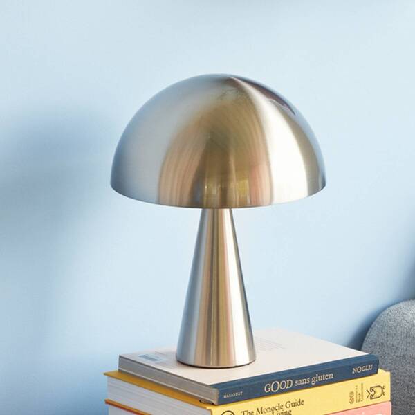  Hübsch Hübsch Mush Mini Table Lamp, Nickel-coloured, Iron, E14 