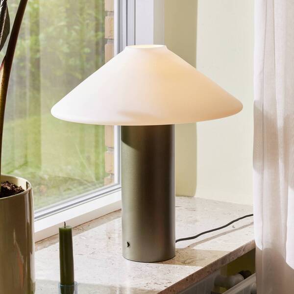  Hübsch Hübsch Orbit Table Lamp, Dark Green, White, Iron, Glass 