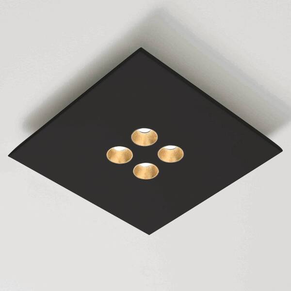  Icone Icone Confort - Led Ceiling Light In Elegant Black 