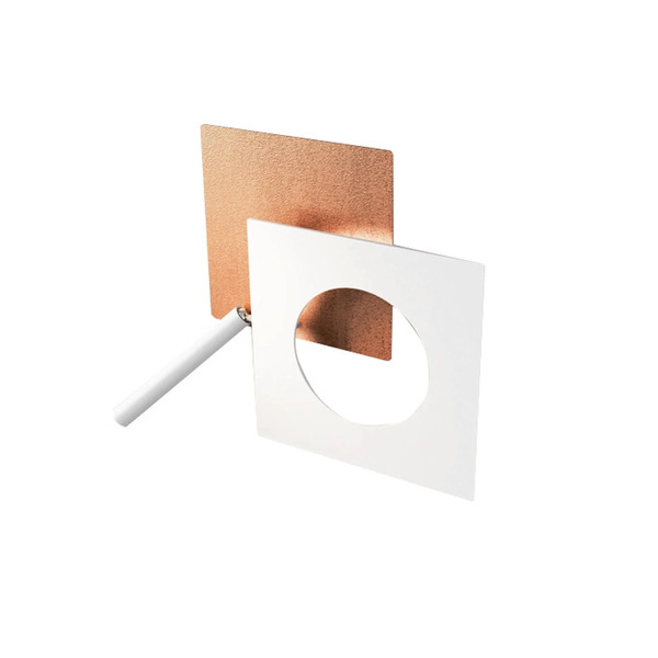  Icone Icone Led Wall Light Petra 21.l, Copper, White 