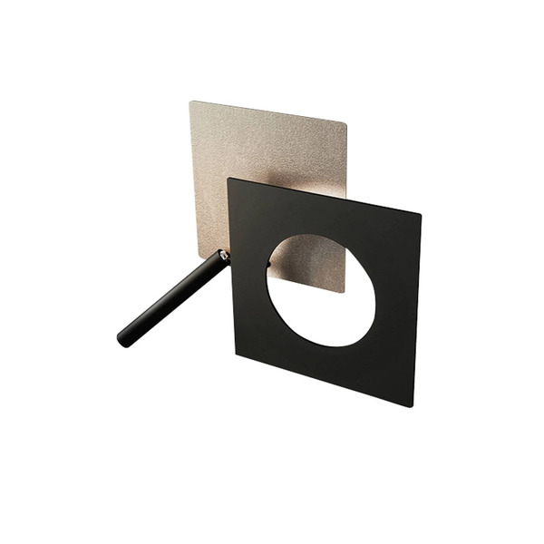  Icone Icone Led Wall Light Petra 21.l, Ecrù, Black 