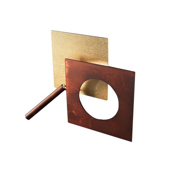  Icone Icone Led Wall Light Petra 21.l, Gold, Rust 