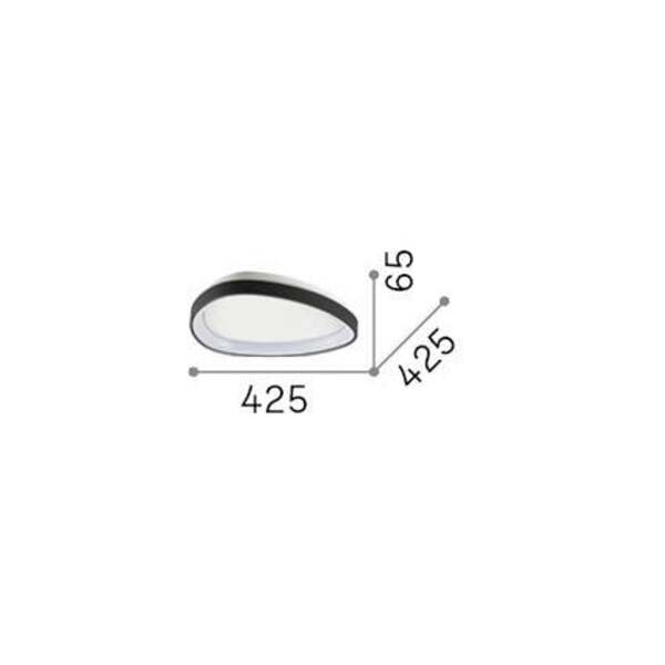  Ideal Lux Ideal Lux Gemini Led Ceiling Lamp, Brass, 42 Cm, 3000 K, On/off 