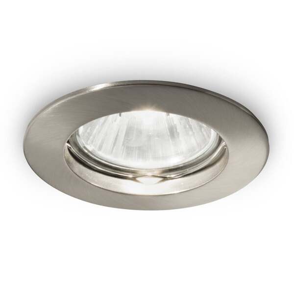  Ideal Lux Ideal Lux Jazz Recessed Ceiling Lamp Round Gu10 Nickel 