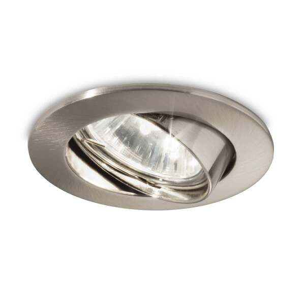  Ideal Lux Ideal Lux Swing Downlight Round, Gu10, Pivotable, Nickel 