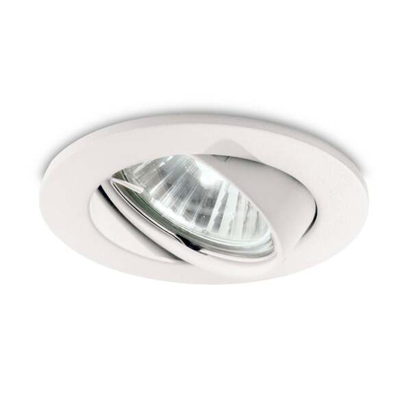  Ideal Lux Ideal Lux Swing Downlight Round, Gu10 Pivotable, White 