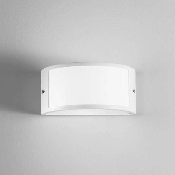  Intec Intec Austin Outdoor Wall Lamp, White, Width 25 Cm, Metal, Ip54 