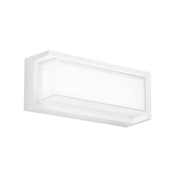  Intec Intec Block Led Outdoor Wall Lamp, White, Width 32 Cm, Plastic, Cct 