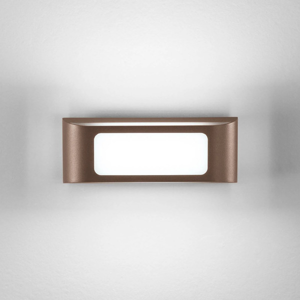  Intec Intec Desert Led Outdoor Wall Lamp, Bronze-coloured, Width 25 Cm, Metal 
