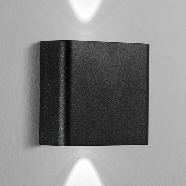  Intec Intec Led Outdoor Wall Lamp Small, Black, Width 11 Cm, Plastic 