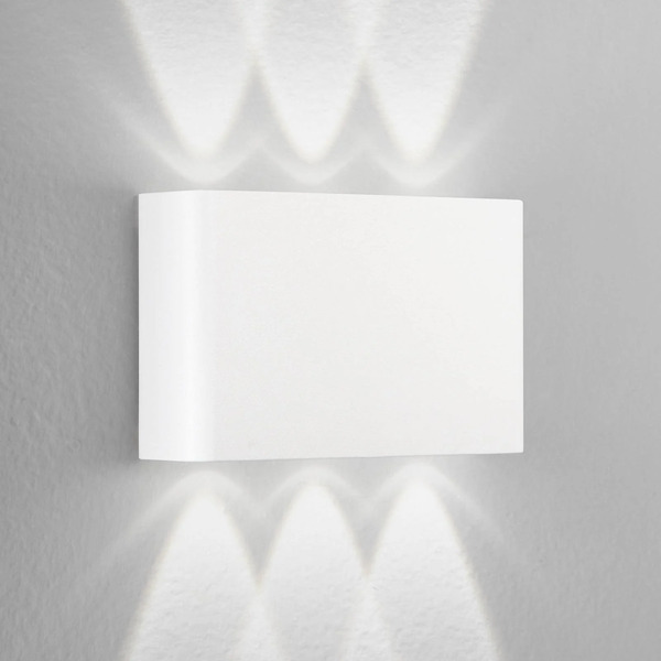  Intec Intec Led Outdoor Wall Lamp Small, White, Width 16 Cm, Plastic 