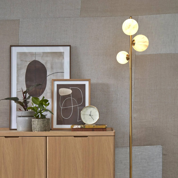  It´s About Romi It´s About Romi It's About Romi Carrara Floor Lamp 3-bulb Marbled 