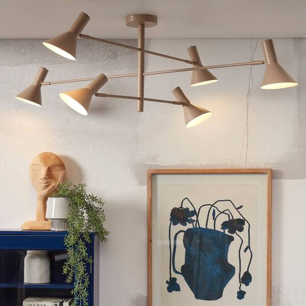  It´s About Romi It´s About Romi It's About Romi Izmir Ceiling Light, Sand, 6-bulb 