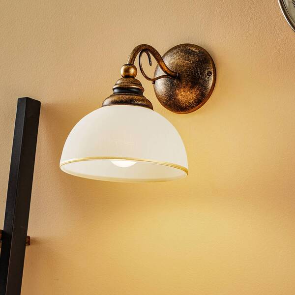  Jupiter Jupiter Casale Wall Light With Glass Shade 