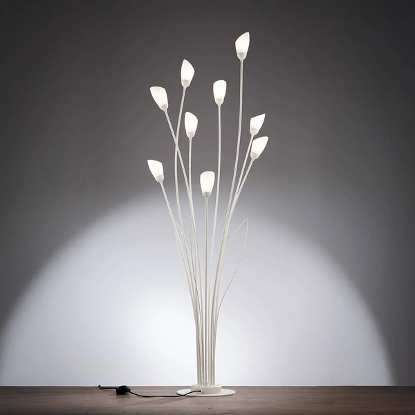  Jupiter Jupiter Gloriosa 9-bulb Cream-coloured Floor Lamp 