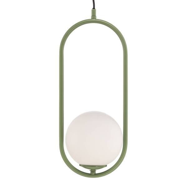  Jupiter Jupiter Samba Pendant Light, 1-bulb, Green/white 