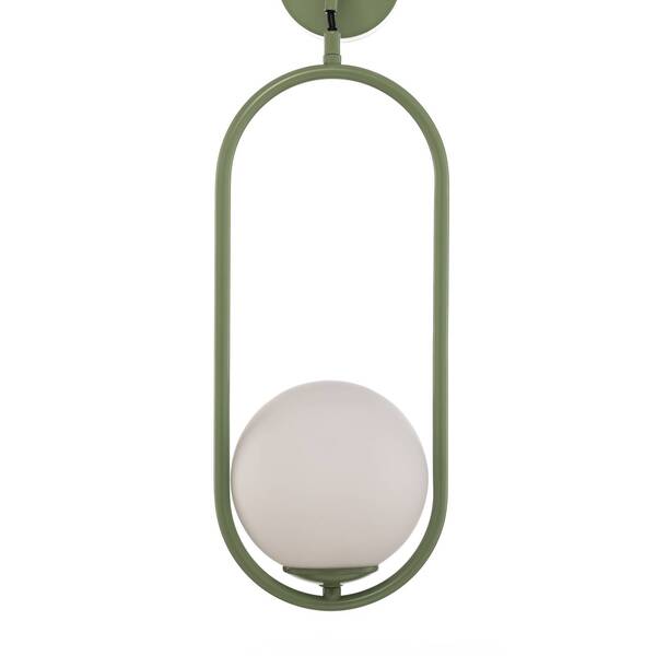  Jupiter Jupiter Samba Wall Light, 1-bulb, Green/white 