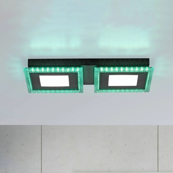  Just Light. Gmbh Just Light. Gmbh Acri Led Ceiling Lamp Cct Rgb Remote 44 x 20 cm 