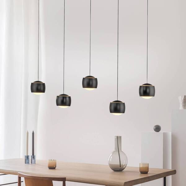  Just Light. Gmbh Just Light. Gmbh Just Light. Led Hanging Light Ballini, Black, 5-bulb, Switch 