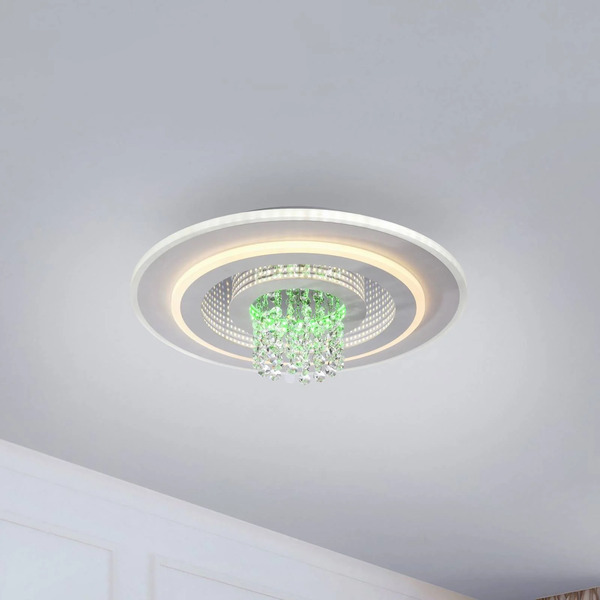  Just Light. Gmbh Just Light. Gmbh Just Light. Tolago Rgb Led Ceiling Lamp, Cct, White, Remote Control 