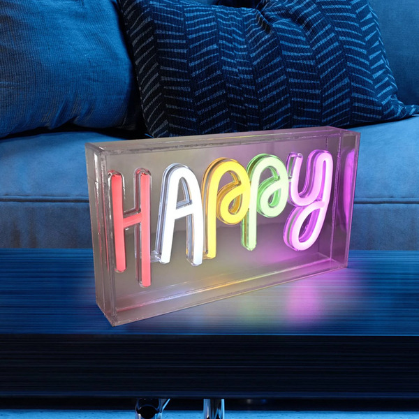  Just Light. Gmbh Just Light. Gmbh Neon Happy Led Table Lamp, Usb 