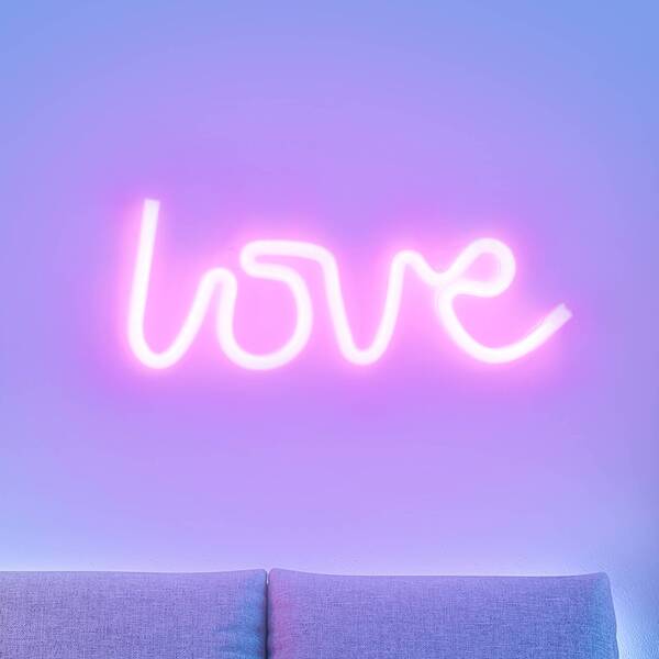  Just Light. Gmbh Just Light. Gmbh Neon Love Led Wall Light, Usb 