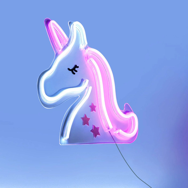  Just Light. Gmbh Just Light. Gmbh Neon Unicorn Led Wall Light, Usb 