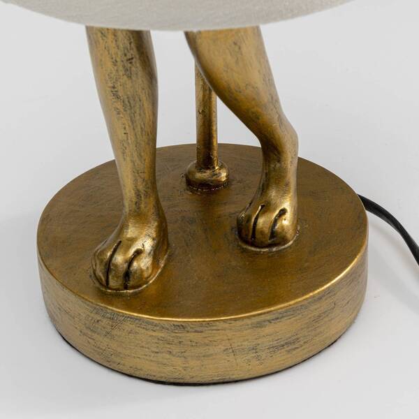  Kare Kare Animal Rabbit Table Lamp, Gold/white, Height 50 Cm 