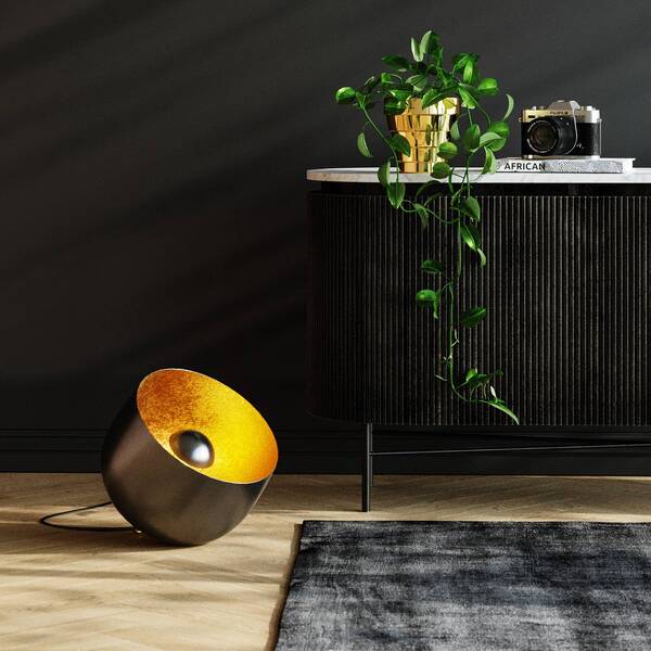  Kare Kare Apollon Floor Lamp, Black, ø 35 Cm 