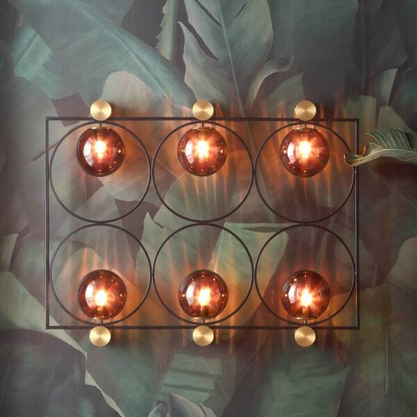  Kare Kare Balance Circle Wall Light, Plug, 122 Cm, E27 