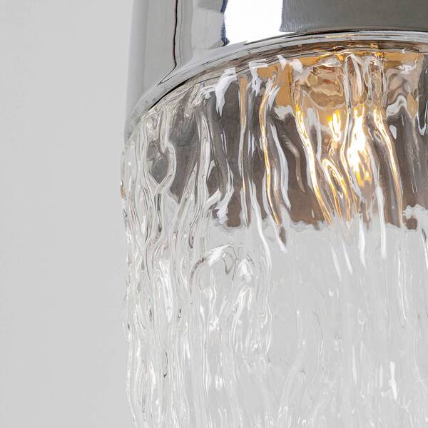  Kare Kare Frozen Pendant Light 1-bulb Chrome ø 17 cm 