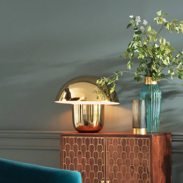  Kare Kare Mushroom - Mushroom-shaped Table Lamp, Gold 