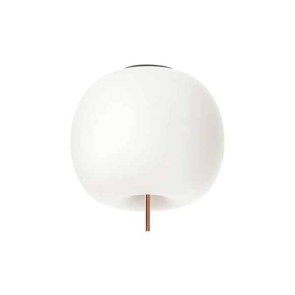  Kdln Kdln Kushi Ceiling Lamp, Copper-coloured/white, ø 33 Cm, Glass 