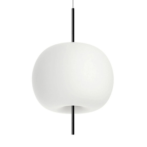  Kdln Kdln Kushi Pendant Light, Black/white, ø 43 Cm, Dimmable 