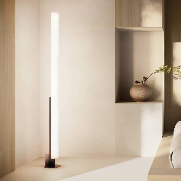 Kdln Kdln Led Floor Lamp, Model T, Black, Height 185 Cm, With Dimmer 