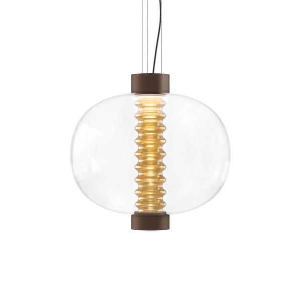  Kdln Kdln Led Pendant Light Bolha, Amber, ø 40 Cm, Glass 