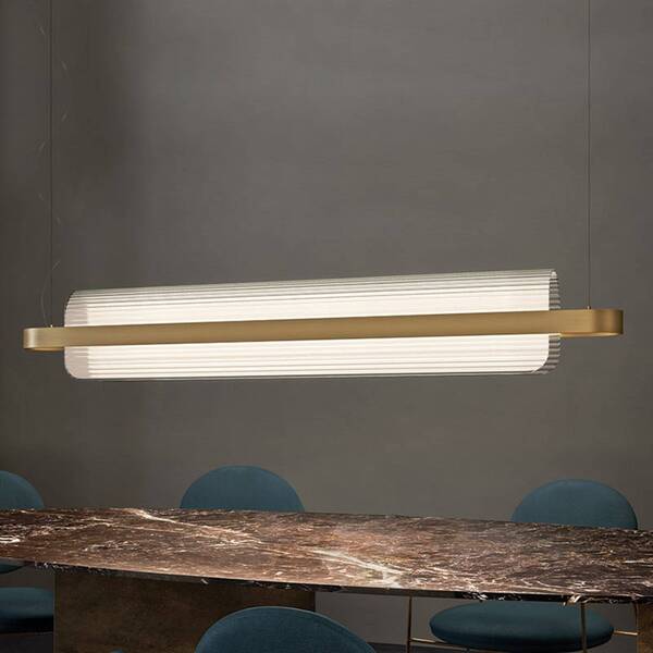  Kdln Kdln Led Pendant Light Nami, Brass-coloured, Length 150 Cm 