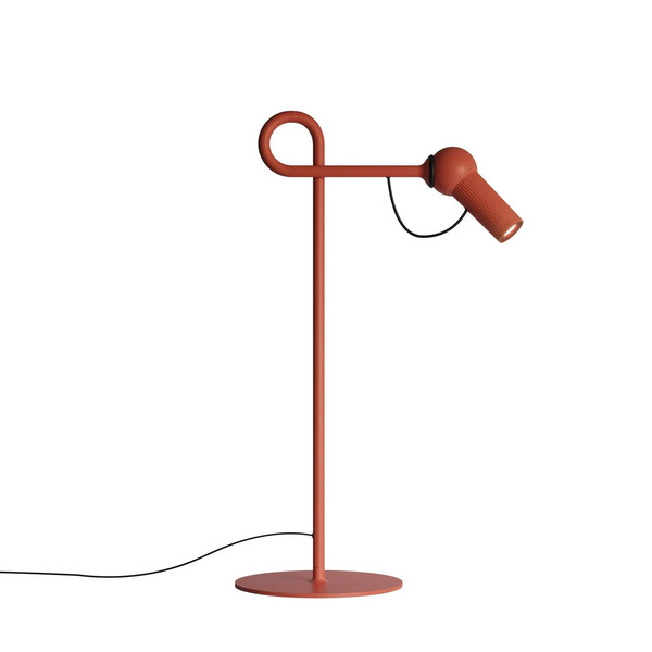  Kdln Kdln Led Table Lamp Bird, Red, 48 Cm, Metal, Dimmable 